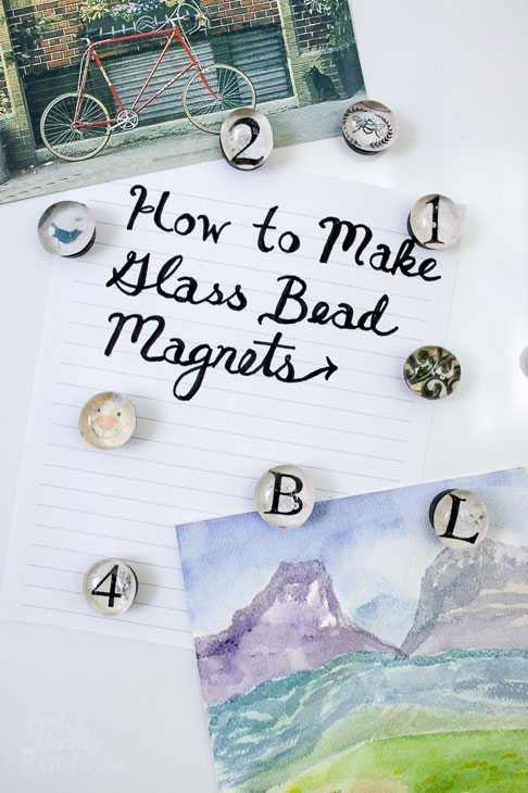 how to make glass bead magnets vertical photo