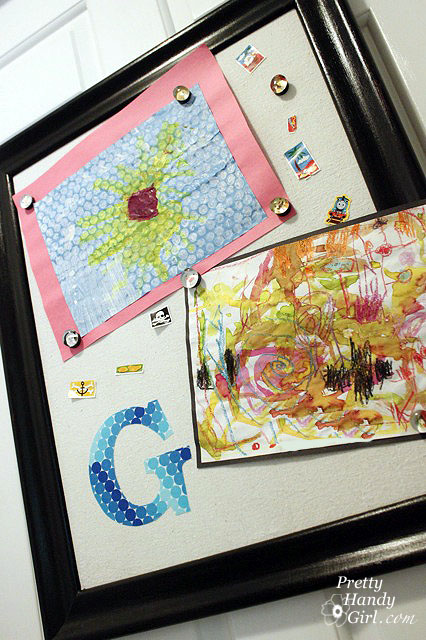 Framed Sheet Metal Magnet Board for Kids: a Tutorial