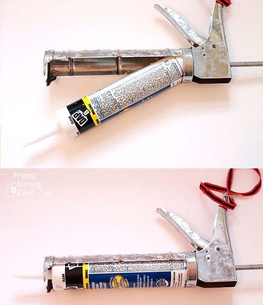 loading caulk gun