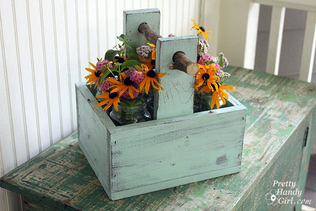 Rustic Wooden Caddy