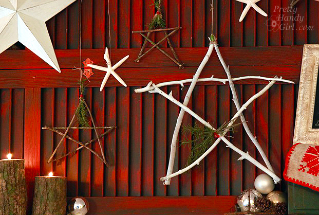 twig star decorations