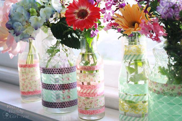 Hostess Gift Ideas Washi Tape Vase