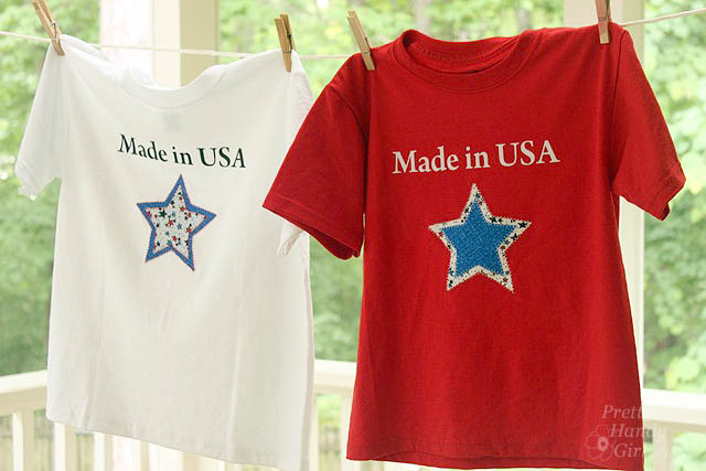 easy sewing projects to help you learn to sew - made in usa star shirts