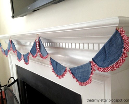 denim bunting