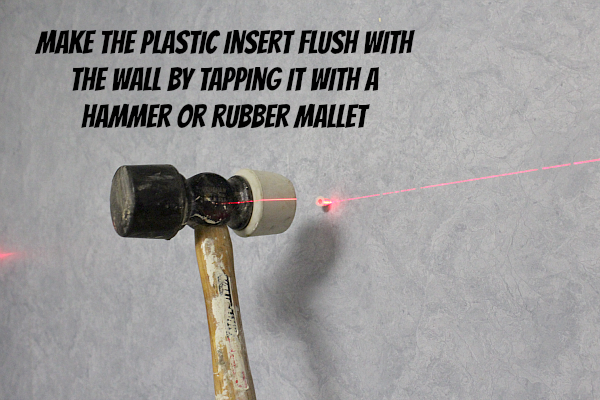 Making the Plastic Insert Flush with the Wall