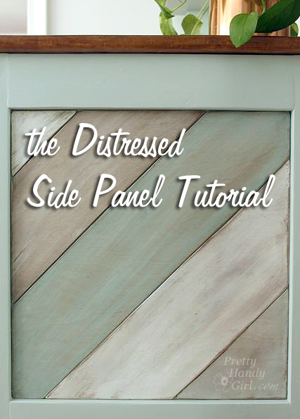 The Distressed painted side panel tutorial