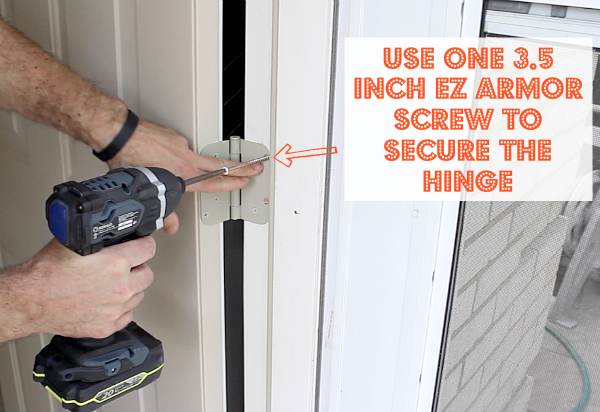 Secure Hinge with 3.5 Inch Screw