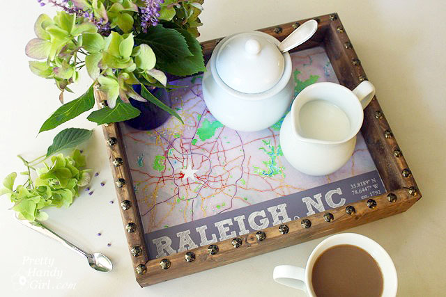 coffee serving tray map