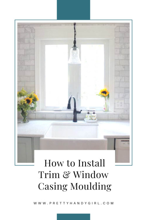 How to Install Trim and Casing Moulding on a Casement Window - Pretty ...