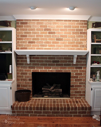 Build a Fireplace Insert Draft Stopper with Reclaimed Lumber | Pretty Handy Girl