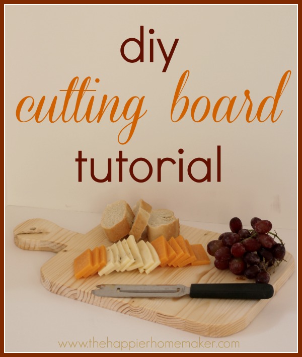 diy cutting board tutorial
