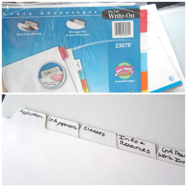 Write On Label Dividers