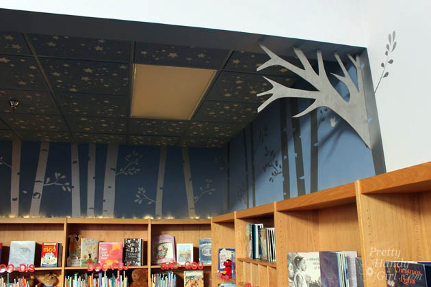 School Library Painted with Montpelier Wedgewood | Pretty Handy Girl