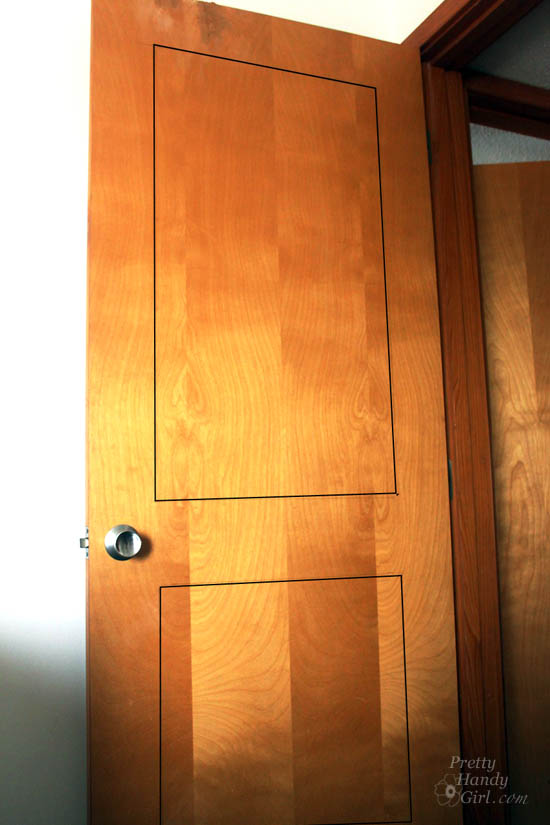 How to Add Panels to Flat Hollow Core Door | Pretty Handy Girl