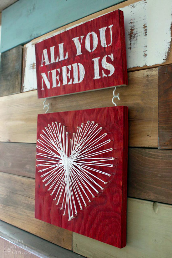 All You Need is...Valentine String Art | Pretty Handy Girl