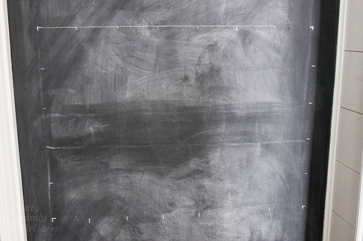 chalk grid lines created