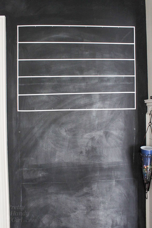 chalkboard horizontal lines drawn