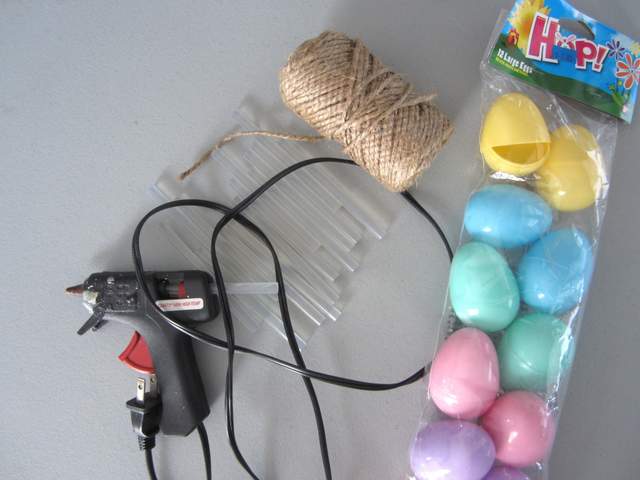 Materials for Jute Wrapped Eggs