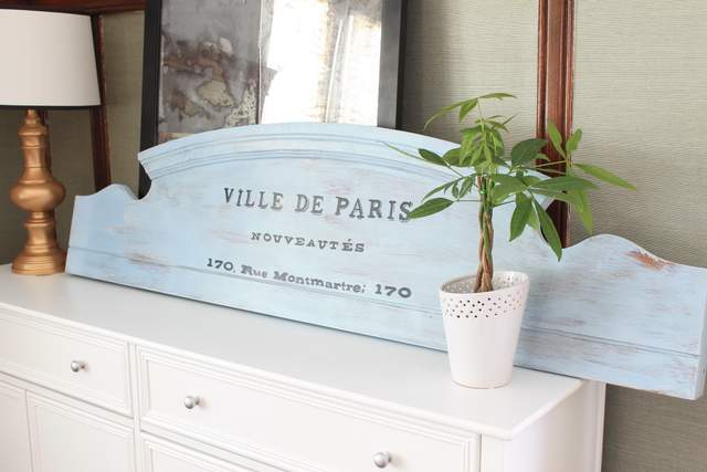 Make an Old Sign from a Footboard