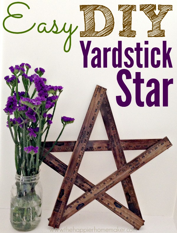 easy diy yardstick star
