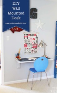 Wall-Mounted Desk Tutorial - Pretty Handy Girl