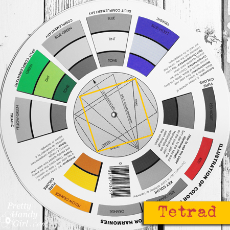 Tetrad Color Hamonies Split Compliment Color Palette | Pretty Handy Girl