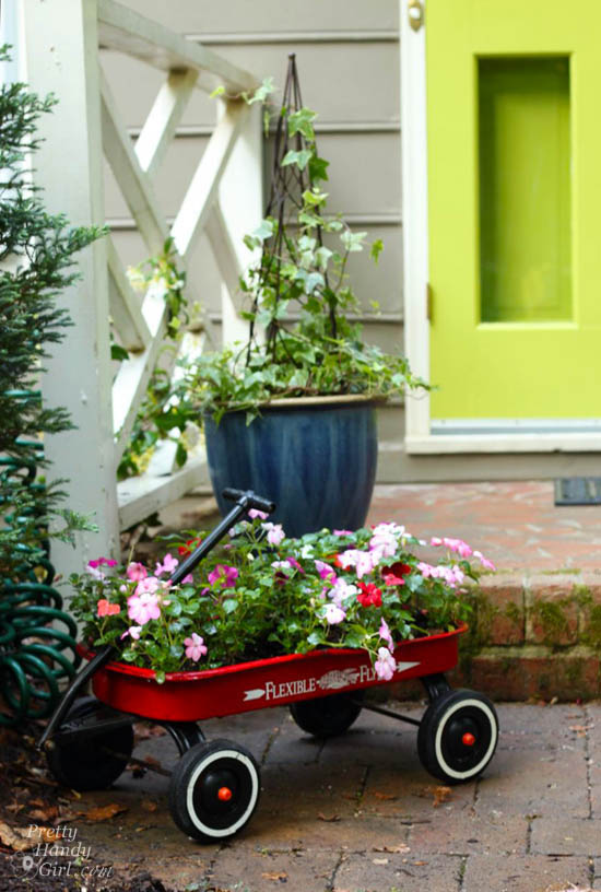 Little Red Wagon Planter
