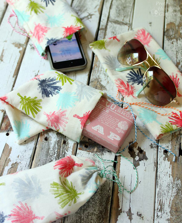 Sew Easy Anthropologie Cloth Napkin Gift Bags | Pretty Handy Girl