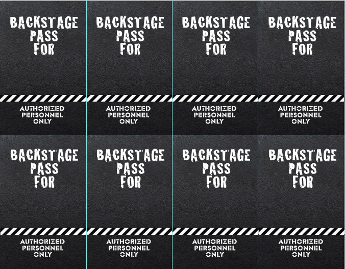 Backstage passes for Rock n' Roll Birthday Party | Pretty Handy Girl