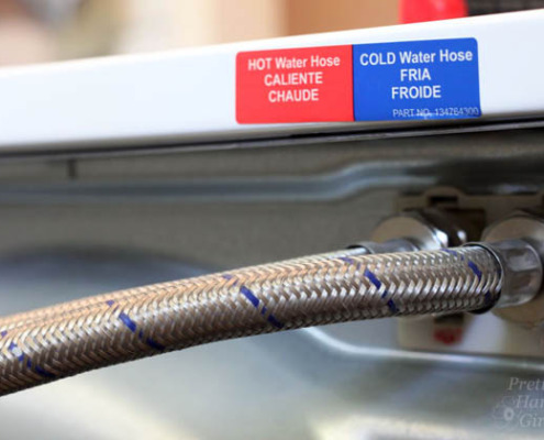 Replace Water Lines with Braided Metal Hoses | Pretty Handy Girl
