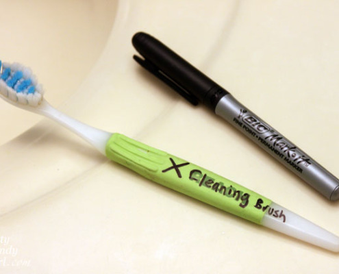 Use Your Old Toothbrush for Cleaning | Pretty Handy Girl