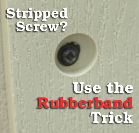 Stripped Screw? Use the Rubberband Trick | Pretty Handy Girl