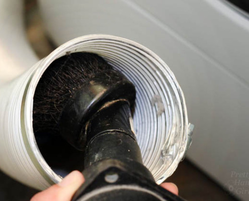 vacuum out your dryer duct | Pretty Handy Girl