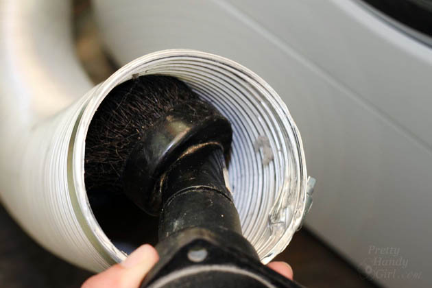 vacuum out your dryer duct | Pretty Handy Girl