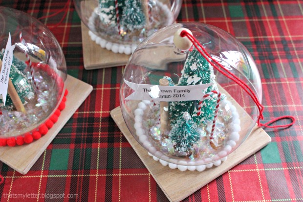 clever diy holiday decor ideas - snowglobe ornament