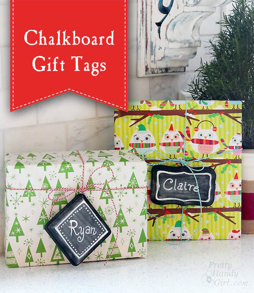 Chalkboard Gift Tags | Pretty Handy Girl