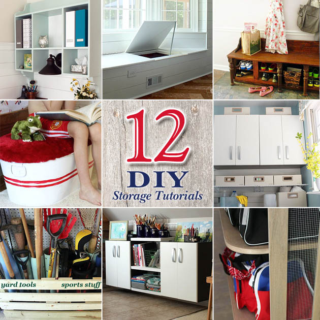 12 DIY Home Storage Tutorials | Pretty Handy Girl