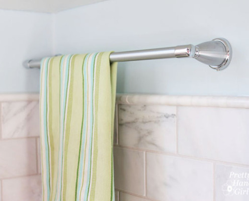 How to Securely Install a Towel Bar | Pretty Handy Girl