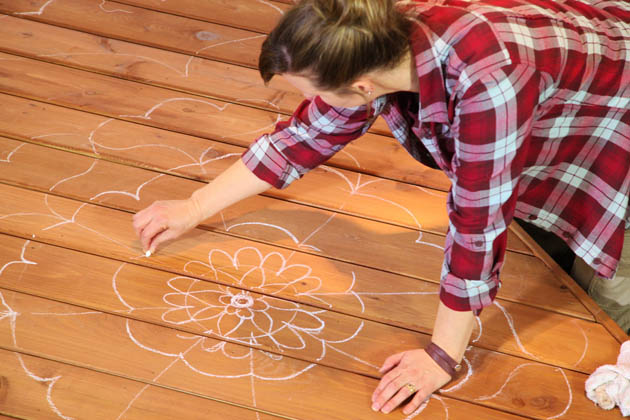 How to Paint a Deck Mandala Tattoo | Pretty Handy Girl