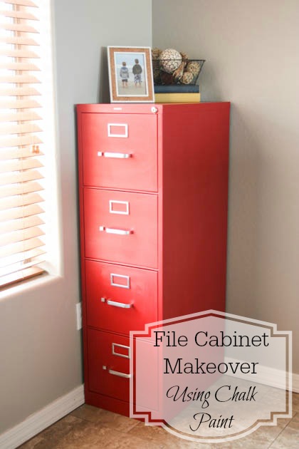 File Cabinet Makeover Using Chalk Paint