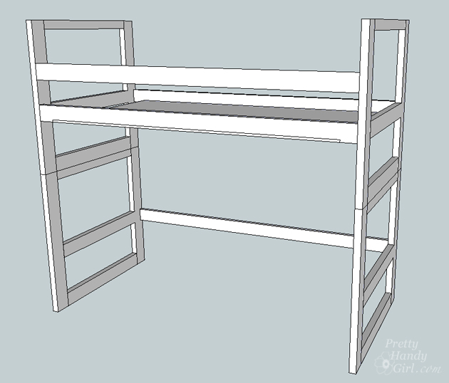 How to Turn a Bunk Bed into a Loft Bed | Pretty Handy Girl