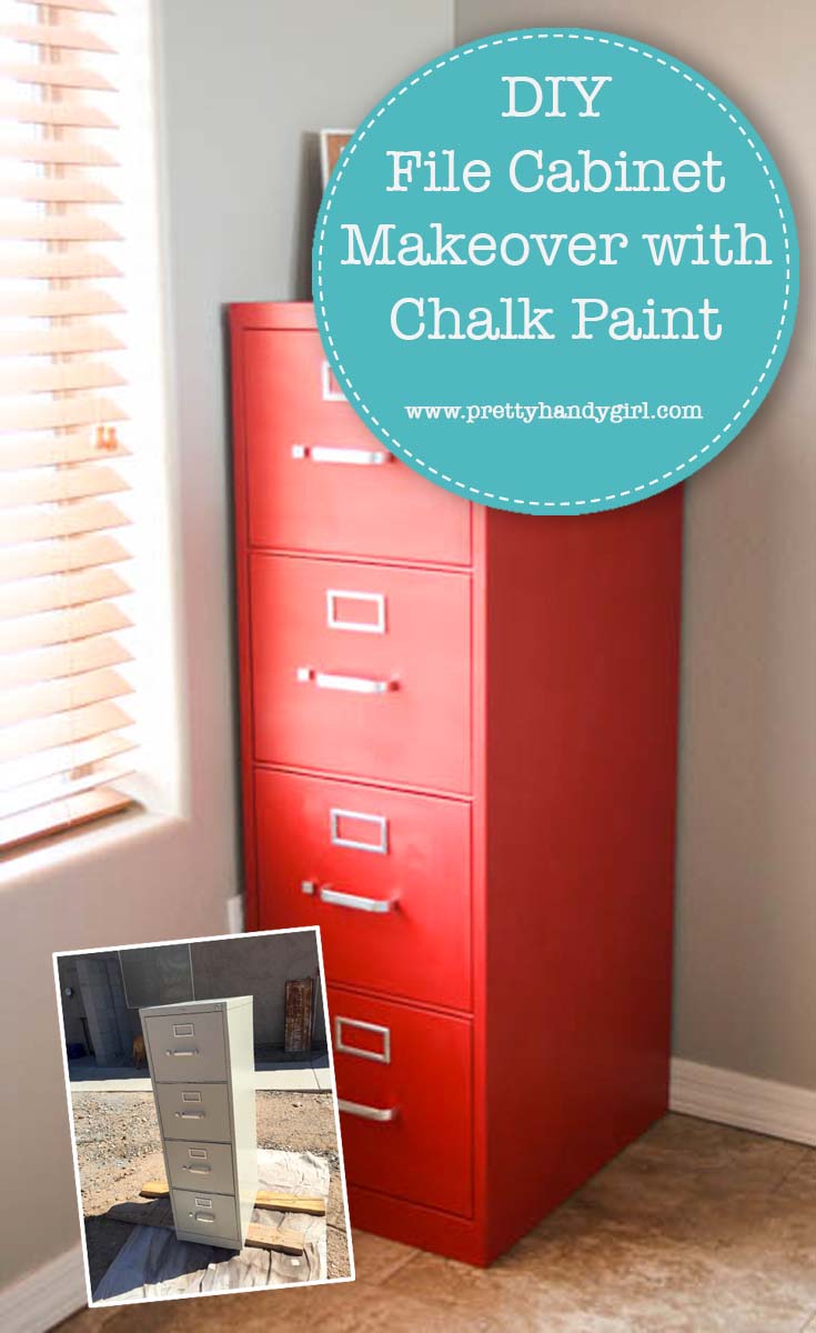 DIY File Cabinet Makeover with Chalk Paint | Pretty Handy Girl