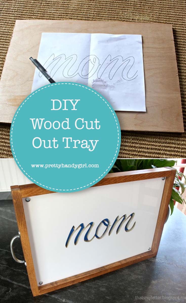 DIY Wood Tray with Cutout | Pretty Handy Girl