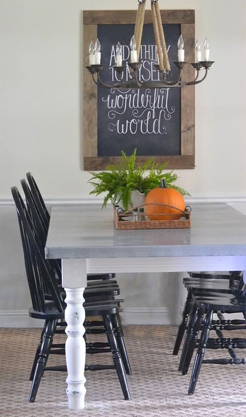 Zinc Topped Table by Beneath My Heart