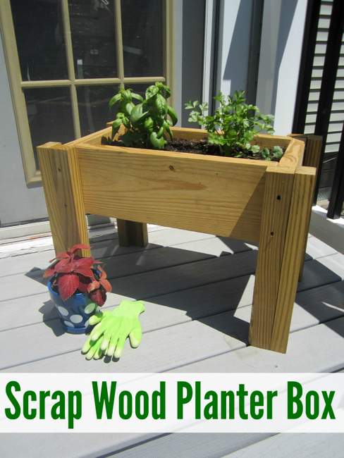 Scrap Wood Planter Box