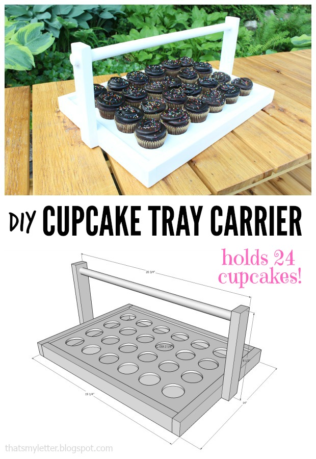 cupcake tray carrier collage