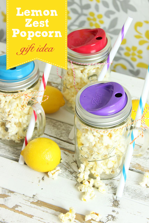 Lemon Zest Popcorn {Gift Idea} | Pretty Handy Girl