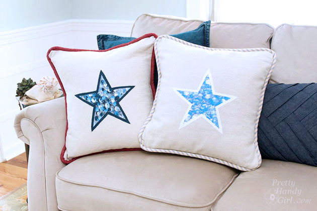 Fingerprinted Envelope Star Pillow