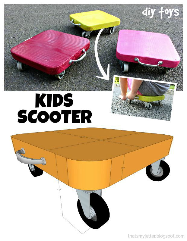 kids scooter collage