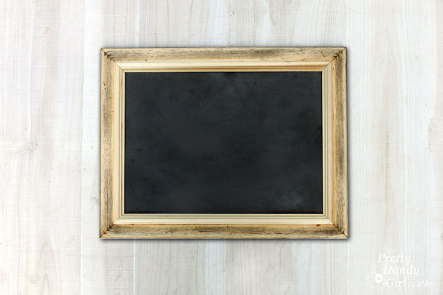 Upcycled Magnetic Chalkboard Frame | Pretty Handy Girl